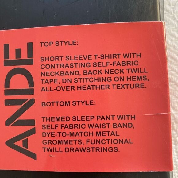 ANDE Holiday Men’s MEDIUM Pant and T-Shirt Sleep Set - Comical Gnomes - Picture 4 of 7